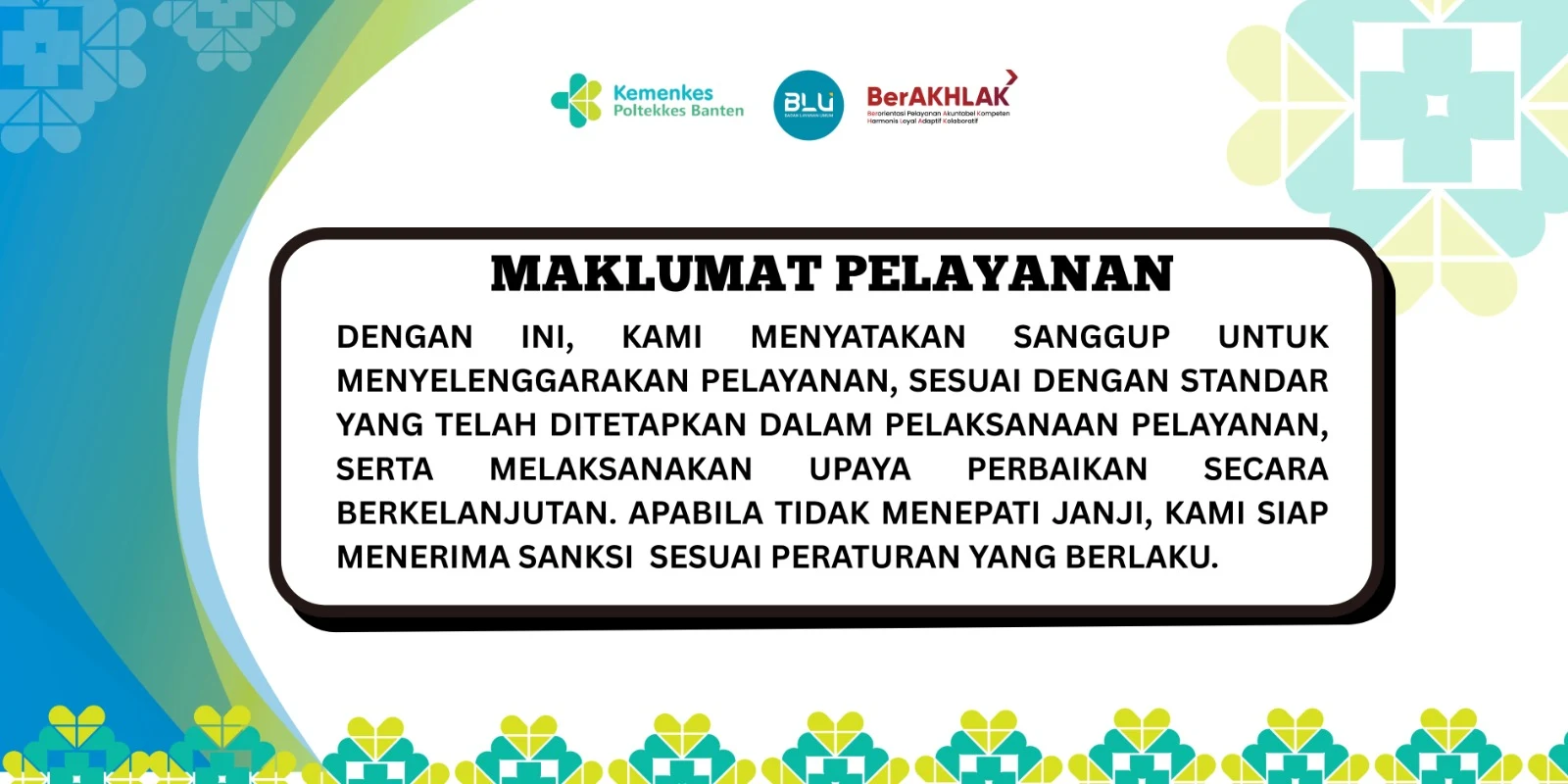 Maklumat Pelayanan Poltekkes Kemenkes Banten